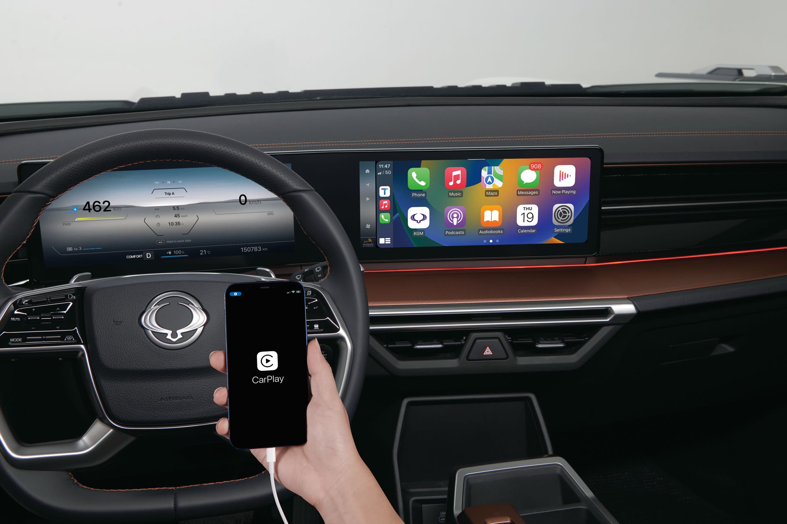 KGM Torres EVX VAN Apple carplay Android